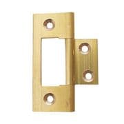 Light Duty Brass Flush Hinge 64 x 19mm