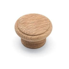 Oak Wooden Knob (Un-finished)