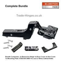 Onyx Soft Close Cabinet Hinge Inset