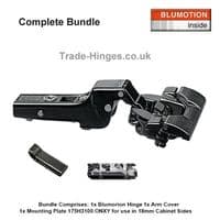 Onyx Soft Close Inserta Cabinet Hinge Half Overlay