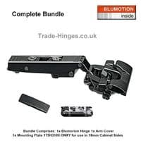 Onyx Soft Close Inserta Cabinet Hinge Overlay