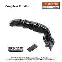 Onyx Soft Close Inserta Zero Protrusion Hinge