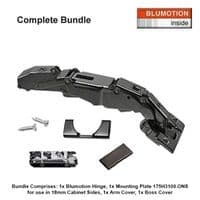 Onyx Soft Close Thick Door Zero Protrusion Hinge