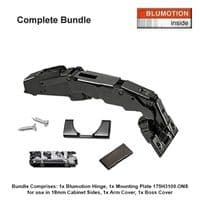 Onyx Soft Close Zero Protrusion Hinge Half Overlay