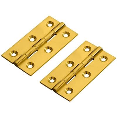 Polished Brass Cabinet Hinge - Pair