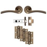 Sines Latch Pack - Antique Brass