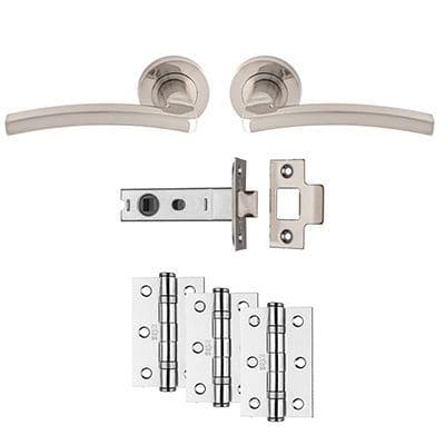 Tavira Latch Pack - Satin Nickel