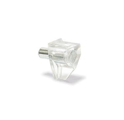 Value Pack of Shelf Supports - Transparent with Steel Pin