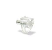 Value Pack of Shelf Supports - Transparent with Steel Pin