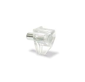 Value Pack of Shelf Supports - Transparent with Steel Pin