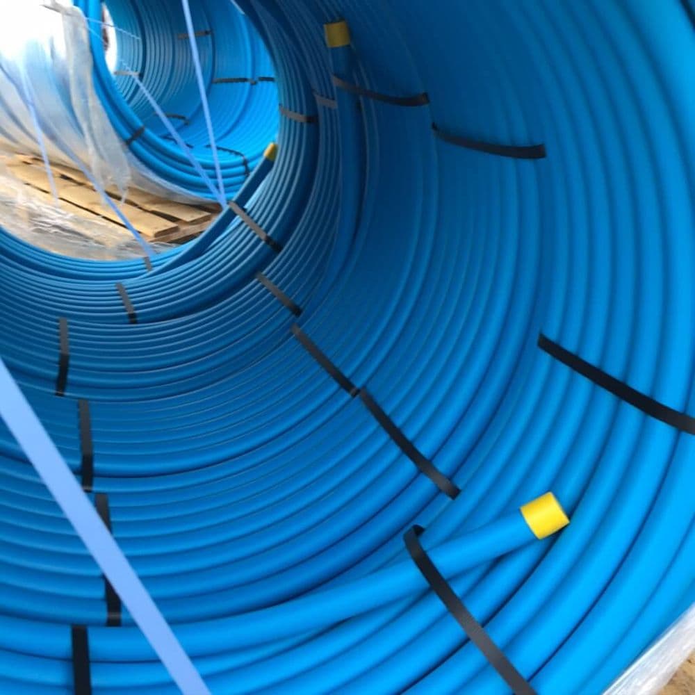 Blue Mains Water Pipe MDPE Alkathene Creighton's Fermanagh