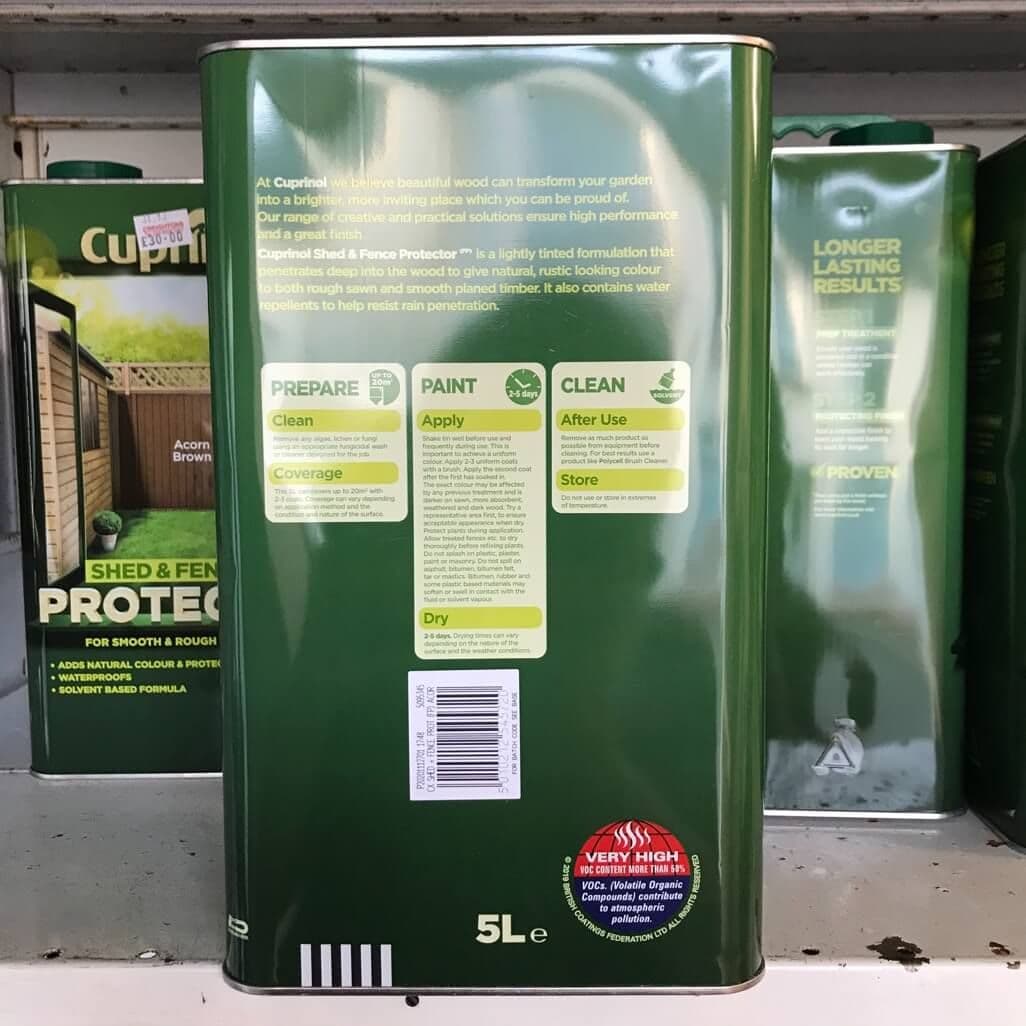 Cuprinol Shed & Fence Protector Creighton's of Lisbellaw Ltd