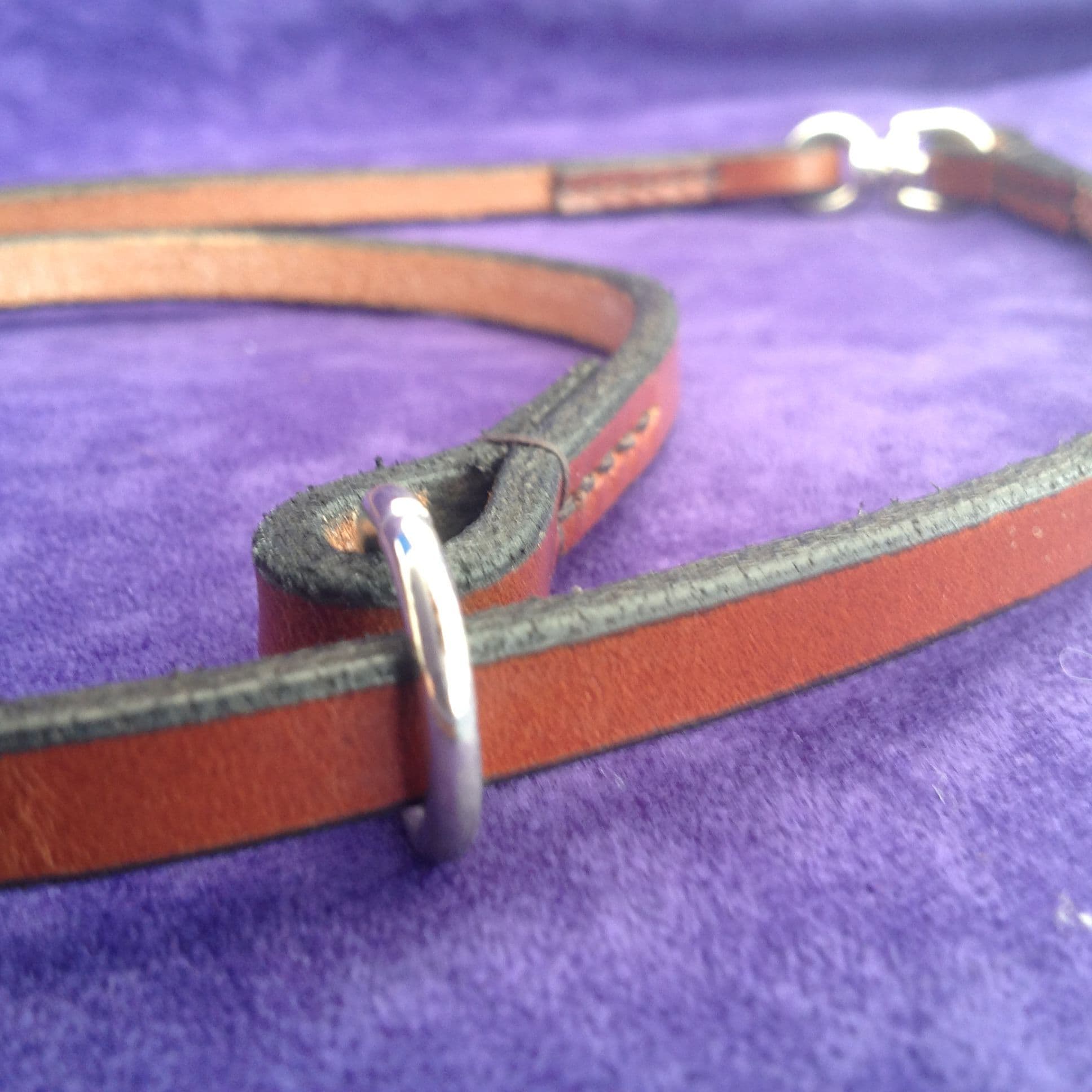 HandMade Flat Leather Dog Show Set AllInOne with Swivel