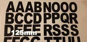 125mm Letters pack (53 letters)