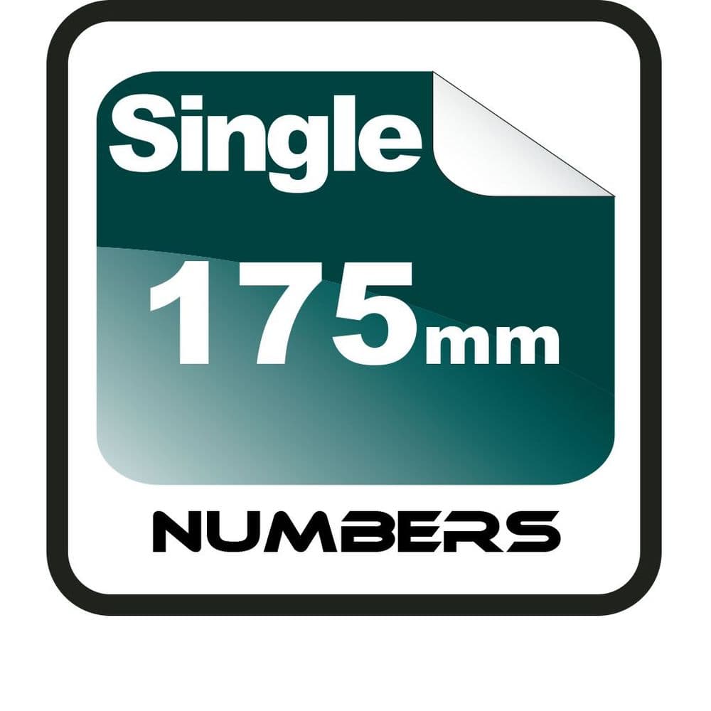 17 5cm 175mm Race Numbers