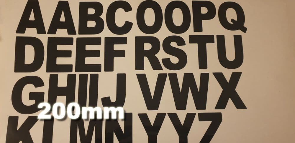 200mm Letters pack 31 letters