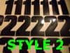 20cm (200mm) Race Numbers - 100 pack