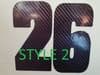Custom Size Mirror Race Number (inch)