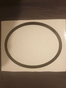 CUSTOM SIZE OVAL BORDER STICKER BACKGROUND (medium) - between 11.5 and 18.5 inches