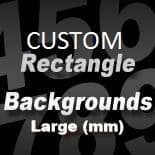 CUSTOM SIZE RECTANGLE STICKER BACKGROUND (large) - above 47.5cm long