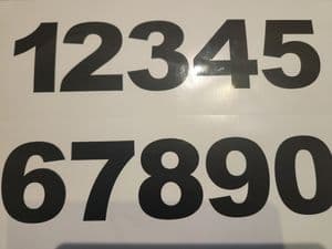FONT - ARIAL BOLD -Race Number - Inch - upto 3 numbers