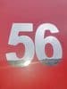 Custom Size Mirror Race Number (inch)