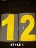 Reflective 200mm Race Numbers (1 to 10)