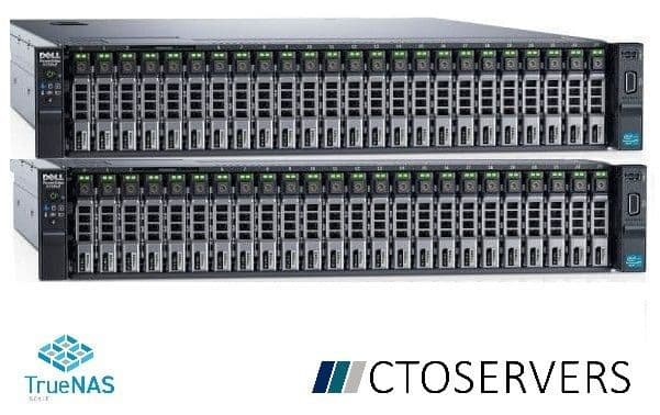 2-Node TrueNAS SCALE High Availability Cluster Storage 92TB