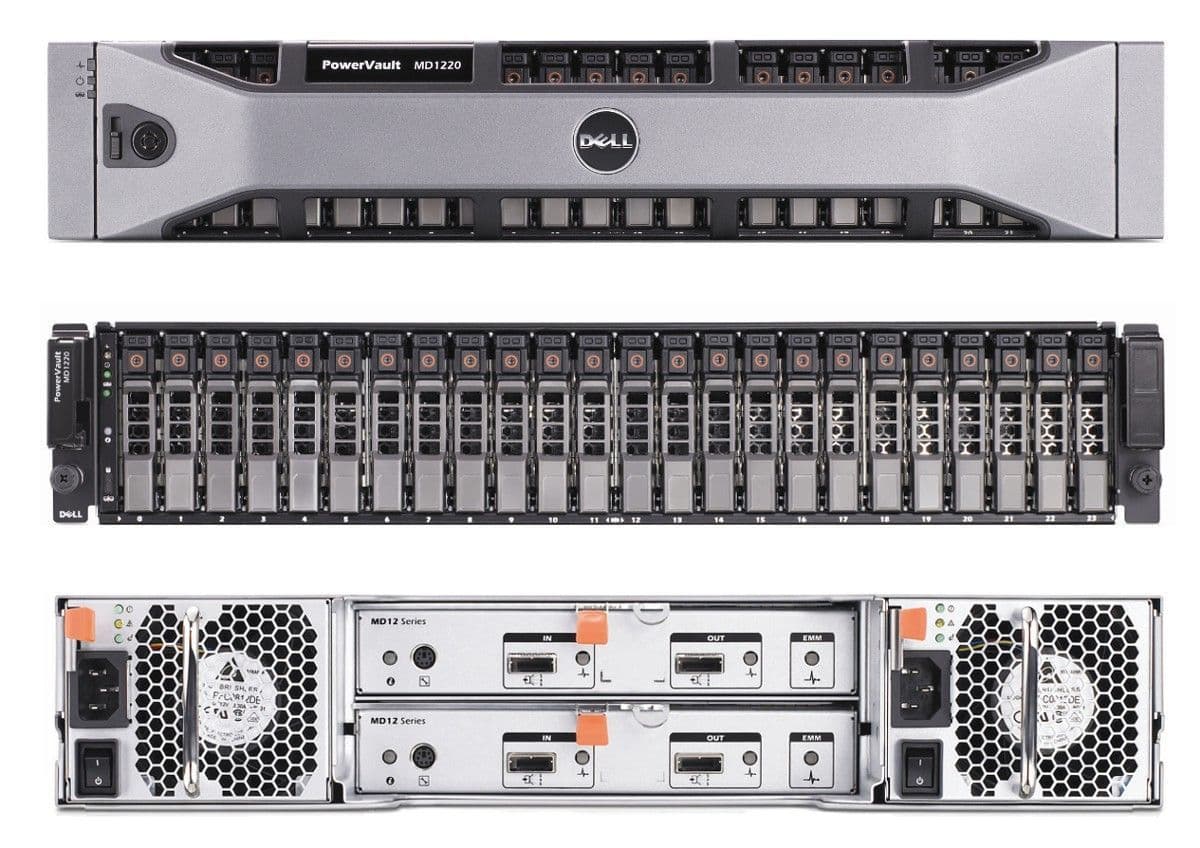Dell PowerVault MD3220 Ricondizionato – Storage 2U, 24 Bay 2.5, Doppio Controller E Alimentatori 600W