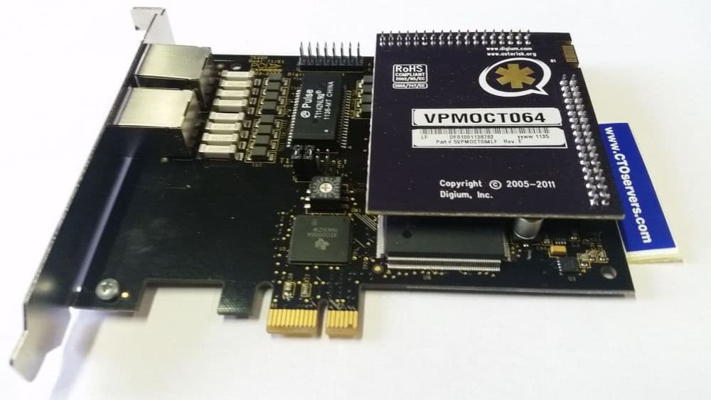 Digium TE220 PCI-EXPRESS Card