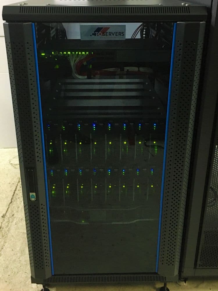 Hpc Processor Rack HPC Rack RENDER FARM SETUP 192 CPU CORES 384GB RAM 2 3TB Storage Rhino ...