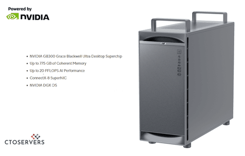 NVIDIA DGX Station | NVIDIA GB300 Grace Blackwell | 748 GB  Memory |  20 PFLOPS | ConnectX-8