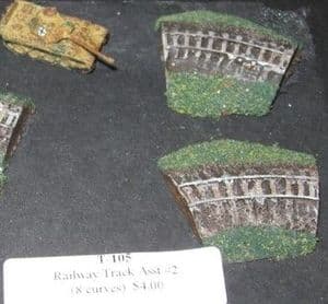 T-105 6mm Rail curve set 8 pcs