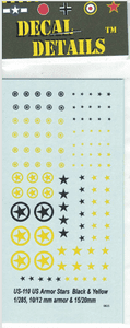 US-110 6mm, 15/20 mm Armor, US Stars in black & yellow.