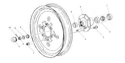 AXLE - PARTS DIAGRAM (WHEEL)