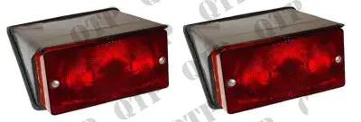Rear Lamp Ford 1000  Full Red Lens   PAIR (EB1)