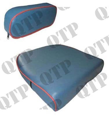SEAT CUSHION SET W/ RAISED CENTRE (BLUE & ORANGE) (41329) (CE1A)