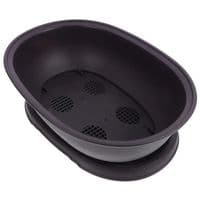 Bonsai Pot, Oval, 25cm, Brown, Plastic, Saucer