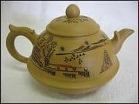 Chinese Teapot Set, Style 78, Light Brown