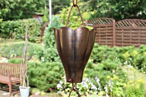 Copper Rain Chain 'Chūrippu'