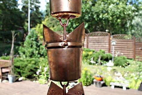 Copper Rain Chain 'Kurokkasu'