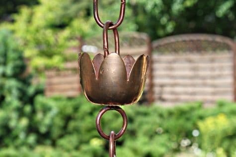 Copper Rain Chain 'Suzuran'