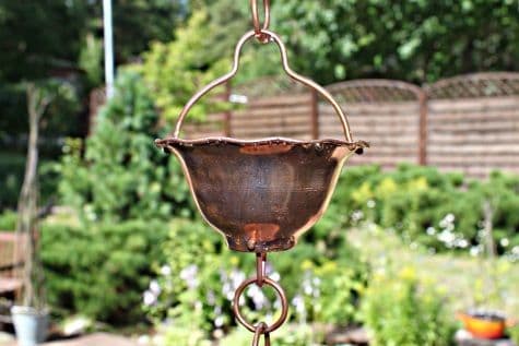 Copper Rain Chain 'Tsubaki'