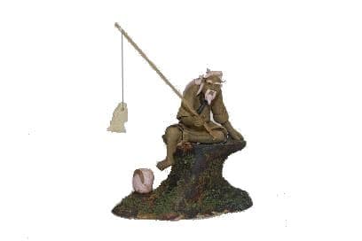 Figurine, Man Fishing (Large)