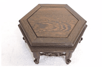 Hardwood table, Hexagonal, Style 20-20