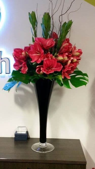 Amerilis floral vase