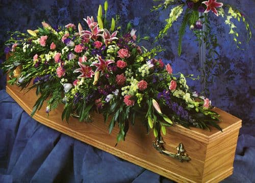 Spray 2 (6ft mixed flower coffin spray)
