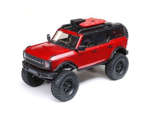 1/24 SCX24 2021 Ford Bronco 4WD Truck Brushed RTR, RedC-AXI00006T1