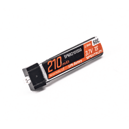 1s 3.7V 210mAh 50C LiPo Battery: JST PH1.25 Connector
