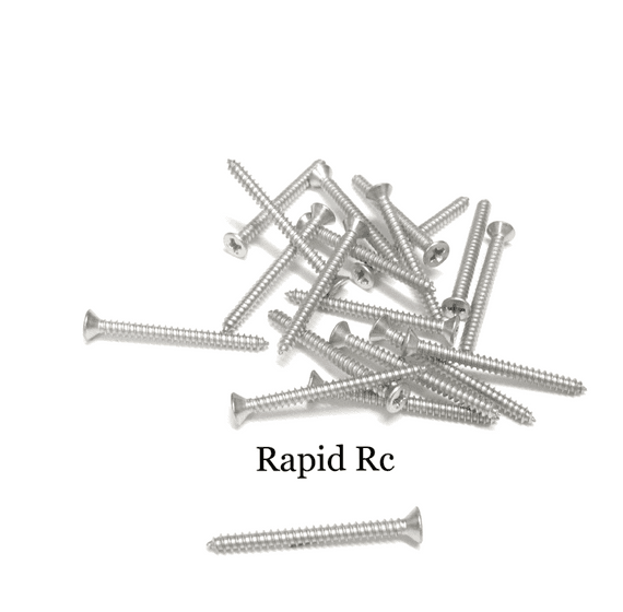 2.2mm x 25mm Stainless steel Counter Sunk Phillips Head Self Tapping screw